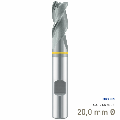 (image for) Maykestag Solid Carbide End Mill Speedcut-Aluminium 20.00mm Z3 DIN 6535-HB Weldon