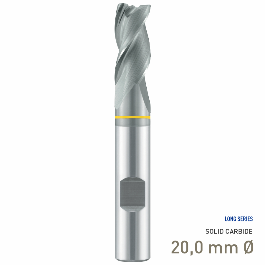 (image for) Maykestag Solid Carbide End Mill Speedcut-Aluminium 20.00mm Z3 DIN 6535-HB Weldon