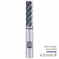 (image for) Maykestag Turbo-Twister Solid Carbide Trochoidal End Mill 4mm Long Series 5 Flute