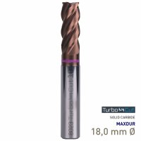 (image for) Maykestag Turbo-Cut Allround VHM End Mill 18mm Long 4 Flute MAXDUR