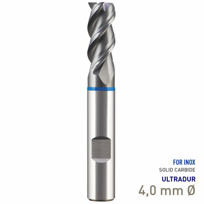 (image for) Maykestag Speedcut 4.0-Inox Solid Carbide HPC End Mill 4mm Long Series 3 Flute
