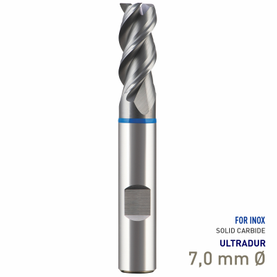 (image for) Maykestag Speedcut 4.0-Inox Solid Carbide HPC End Mill 7mm Long Series 3 Flute