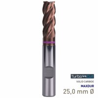 (image for) Maykestag Turbo-Cut Allround Solid Carbide End Mill 25mm Long Series 4 Flute