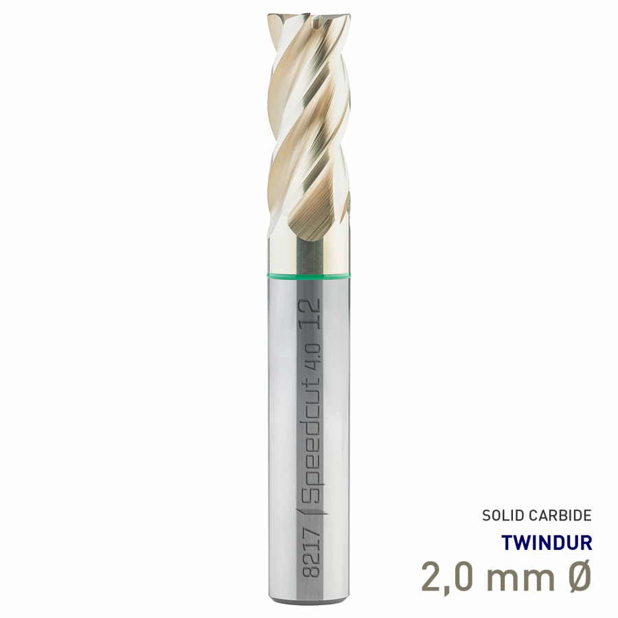 (image for) Maykestag Speedcut 4.0 Universal HPC Solid Carbide End Mill 2mm Long Series 3 Flute