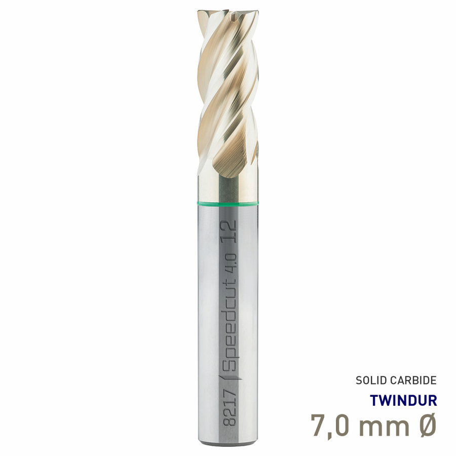 (image for) Maykestag Speedcut 4.0 Universal HPC Solid Carbide End Mill 7mm Long Series 4 Flute