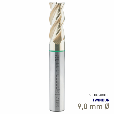 (image for) Maykestag Speedcut 4.0 Universal HPC Solid Carbide End Mill 9mm Long Series 4 Flute
