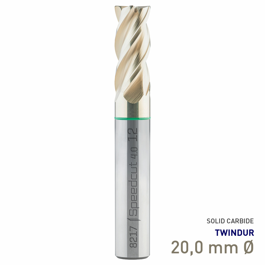 (image for) Maykestag Speedcut 4.0 Universal HPC Solid Carbide End Mill 20mm Long Series 4 Flute