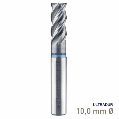 (image for) Maykestag VHM Speedcut 4.0-Inox HPC End Mill 10mm Long Series 4 Flute Ultradur