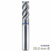 (image for) Maykestag VHM Speedcut 4.0-Inox HPC End Mill 20mm Long Series 4 Flute Ultradur