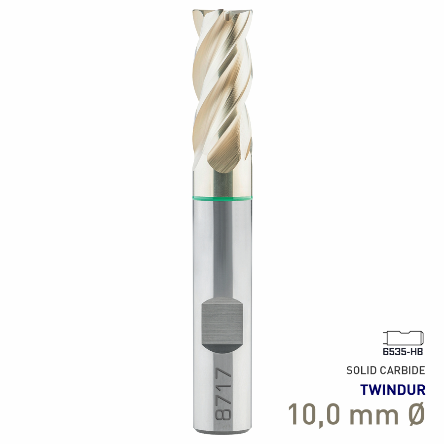 (image for) Maykestag Speedcut 4.0 Universal HPC Solid Carbide End Mill 10mm Long Series 4 Flute TWINDUR