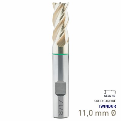 (image for) Maykestag Speedcut 4.0 Universal HPC Solid Carbide End Mill 11mm Long Series 4 Flute TWINDUR