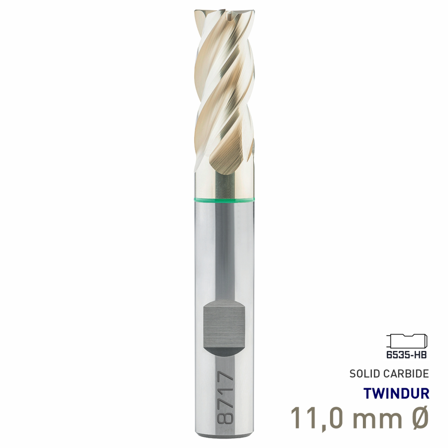 (image for) Maykestag Speedcut 4.0 Universal HPC Solid Carbide End Mill 11mm Long Series 4 Flute TWINDUR