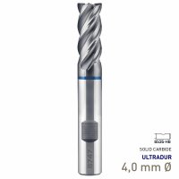 (image for) Maykestag Speedcut 4.0-Inox ULTRADUR HPC Solid Carbide End Mill 4mm Long Series 4 Flute