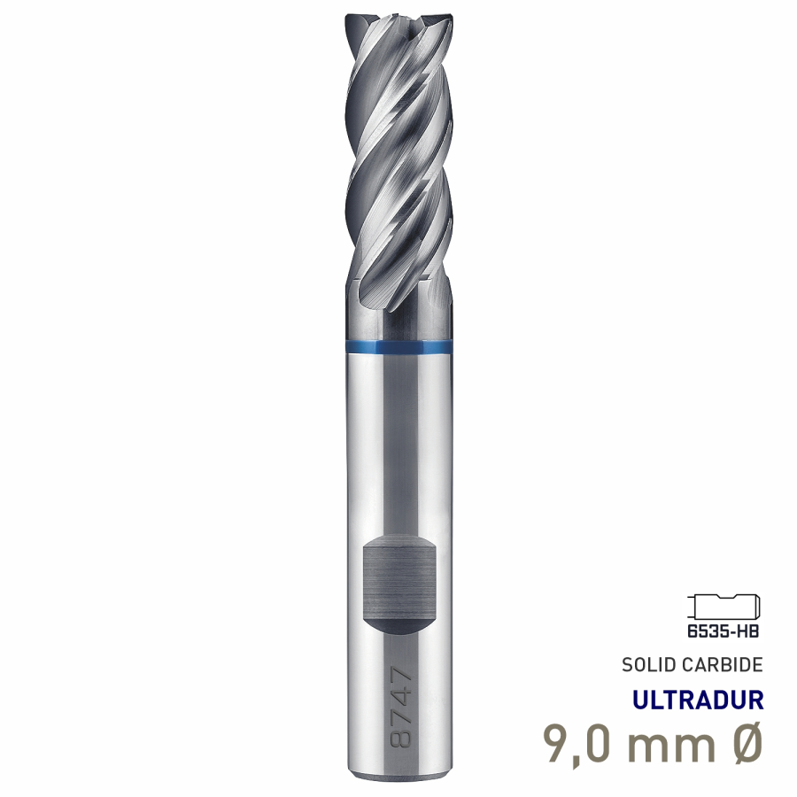 (image for) Maykestag Speedcut 4.0-Inox ULTRADUR HPC Solid Carbide End Mill 9mm Long Series 4 Flute