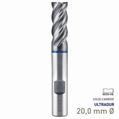 (image for) Maykestag Speedcut 4.0-Inox ULTRADUR HPC Solid Carbide End Mill 20mm Long Series 4 Flute