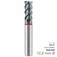 (image for) Maykestag Speedcut 4.0 Ultra Hard Steel 50-65 HRC DUALDUR HPC End Mill 12mm Long Series 4 Flute