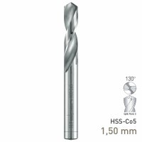(image for) Maykestag HSS-Co5 Stub Drill 1.5mm Extra Short Series DIN 1897 PZ