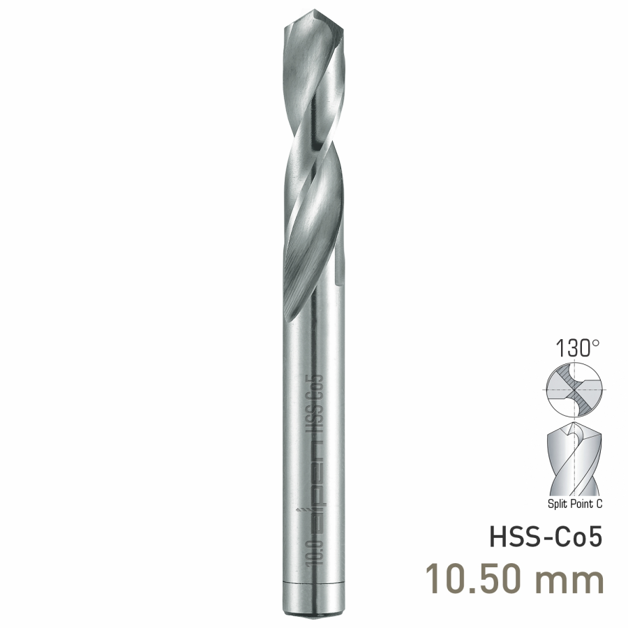 (image for) Maykestag HSS-Co5 Stub Drill 10.5mm Extra Short Series DIN 1897 PZ