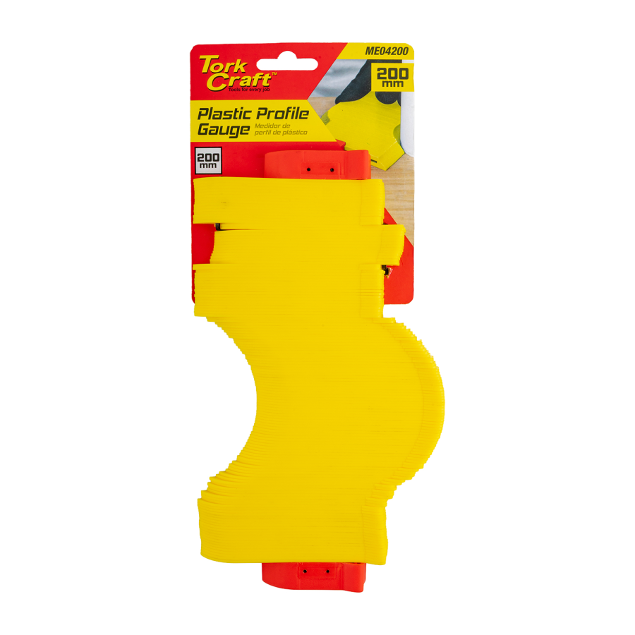 (image for) Plastic Profile Gauge 200mm - Max Profile Depth 45mm Contour