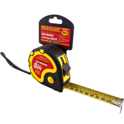 (image for) Measuring Tape Autolock 8m X 25mm Rubber Casing Matt Finish