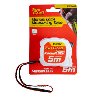 (image for) Measuring Tape M/lock 5m X 25mm Plastic Casing