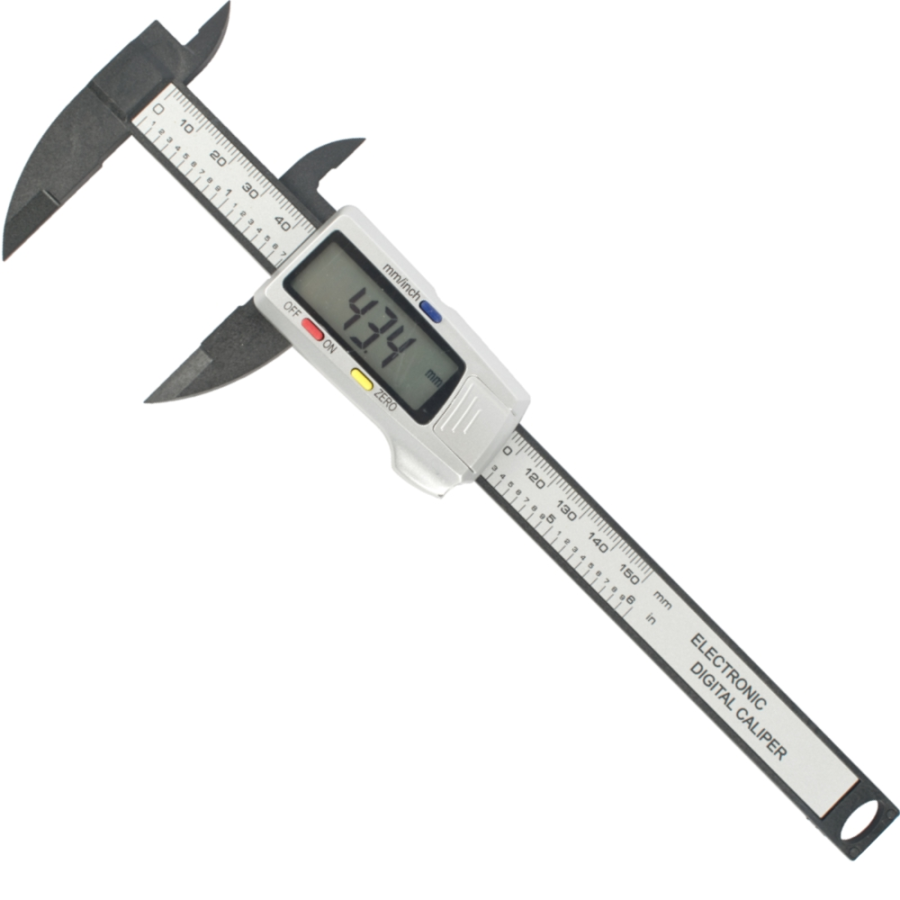 (image for) Vernier Carbon Fibre 150mm Metric / Inch Digital 0.01mm Acc.