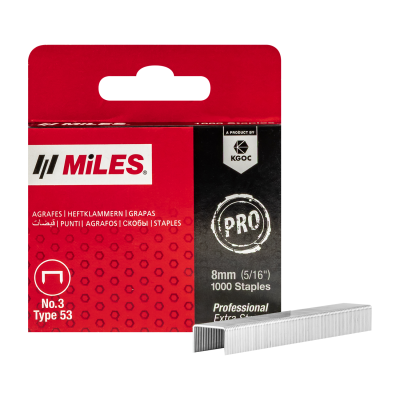 (image for) Galv Staples 22g Jt21 8mm X 1000pcs Miles No3