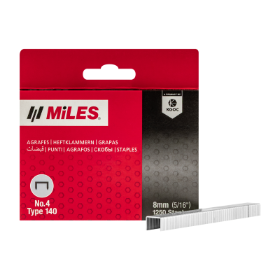 (image for) Galv Staples 18g T50 8mm X 1250pcs Miles No4