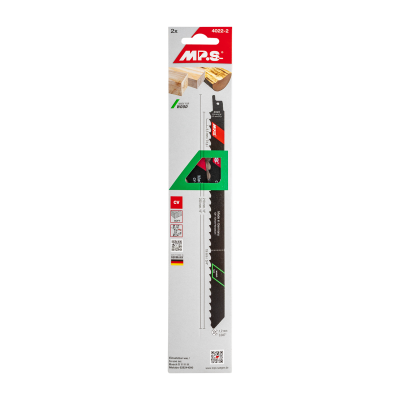 (image for) Sabre Saw Blade Soft Wood, Const And Firewood 230mm 3 Tpi 2/pack