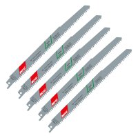 (image for) Sabre Saw Blade 210mm 7tpi 5/pack Wood Clean Cut S2345x