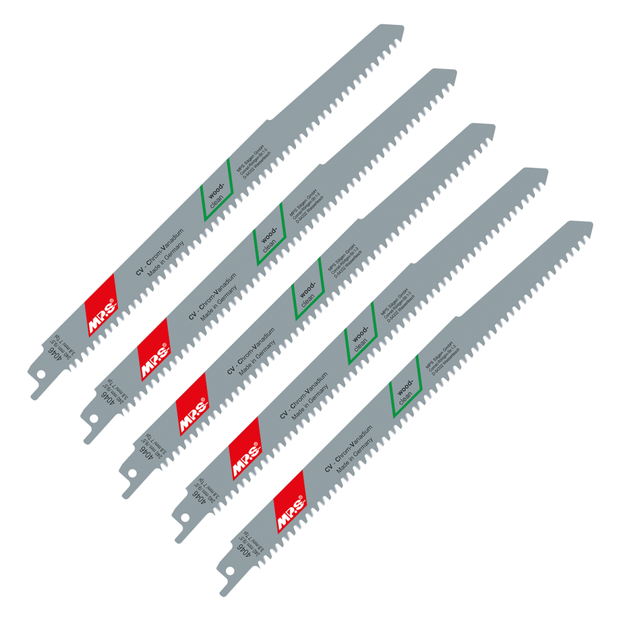 (image for) Sabre Saw Blade 210mm 7tpi 5/pack Wood Clean Cut S2345x