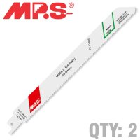(image for) Sabre Saw Blade 10tpi 200 X 180mm Metal 2/pk