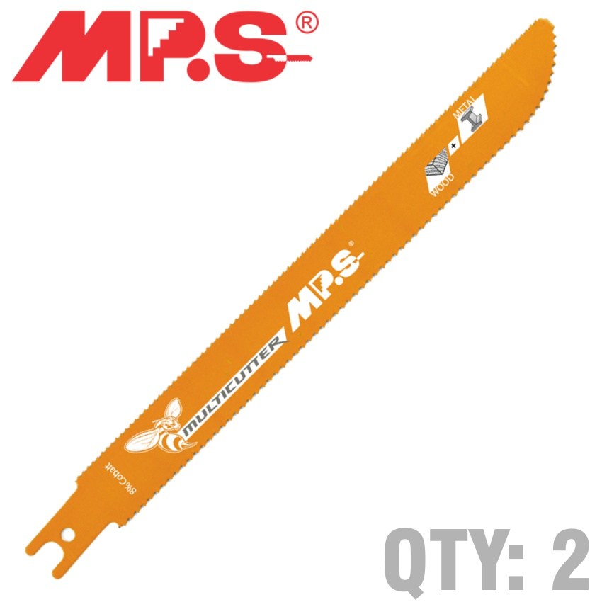 (image for) Sabre Saw Metal&wood 200mm Multicutter U-shank 10&14tpi 2/pk