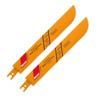 (image for) Sabre Saw Metal&wood 180mm Multicutter U-shank 14tpi 2/pk