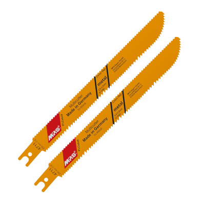(image for) Sabre Saw Metal&wood 180mm Multicutter U-shank 12tpi-10tpi 2/pk
