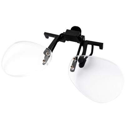 (image for) Multi-Sharp Flip & Focus Clip-On Magnifier 2.5x In Plastic Sleeve