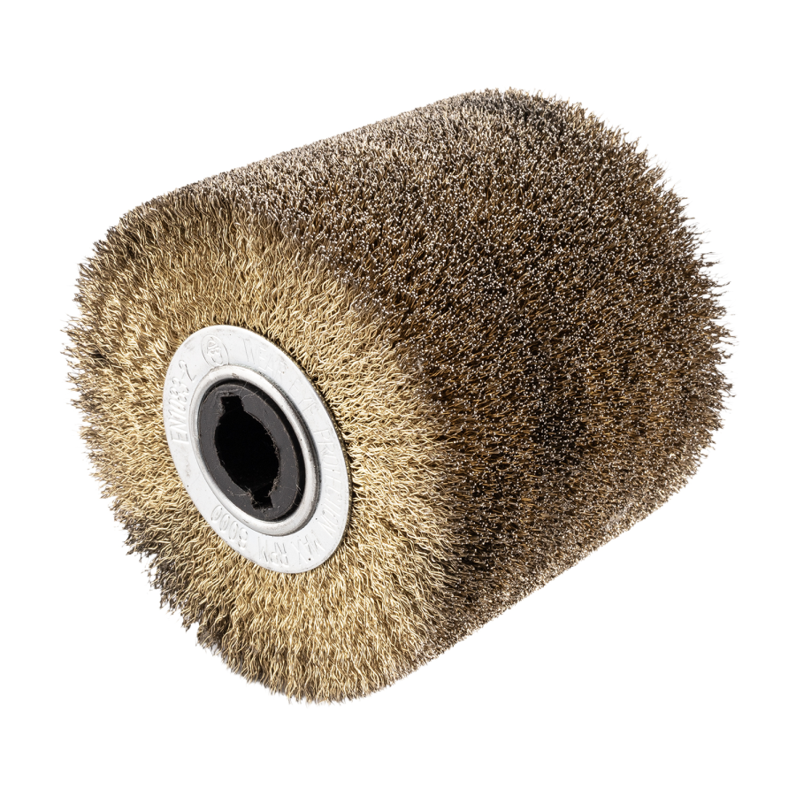 (image for) Wire Wheel Brass Coated Wire 115mm X 100mm