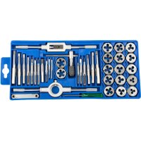 Tap & Die Set 39pce In Plastic Case (image for) Tap & Die Set 39pce In Plastic Case