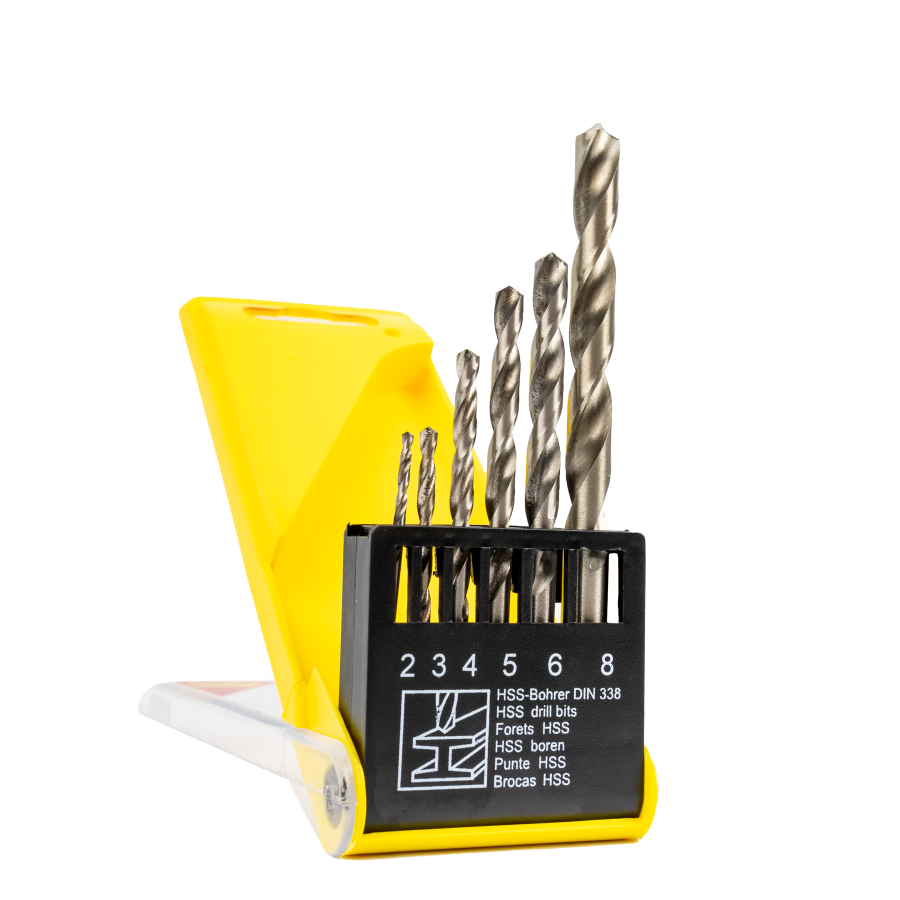 (image for) Drill Bit Set 6pc Hss Roll Forged 2-8mm
