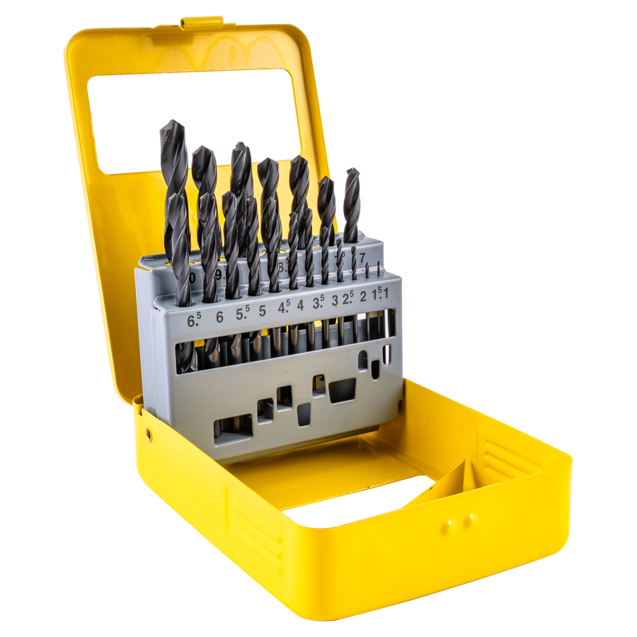 (image for) Drill Bit Set 19pce Roll Forged Metal Case