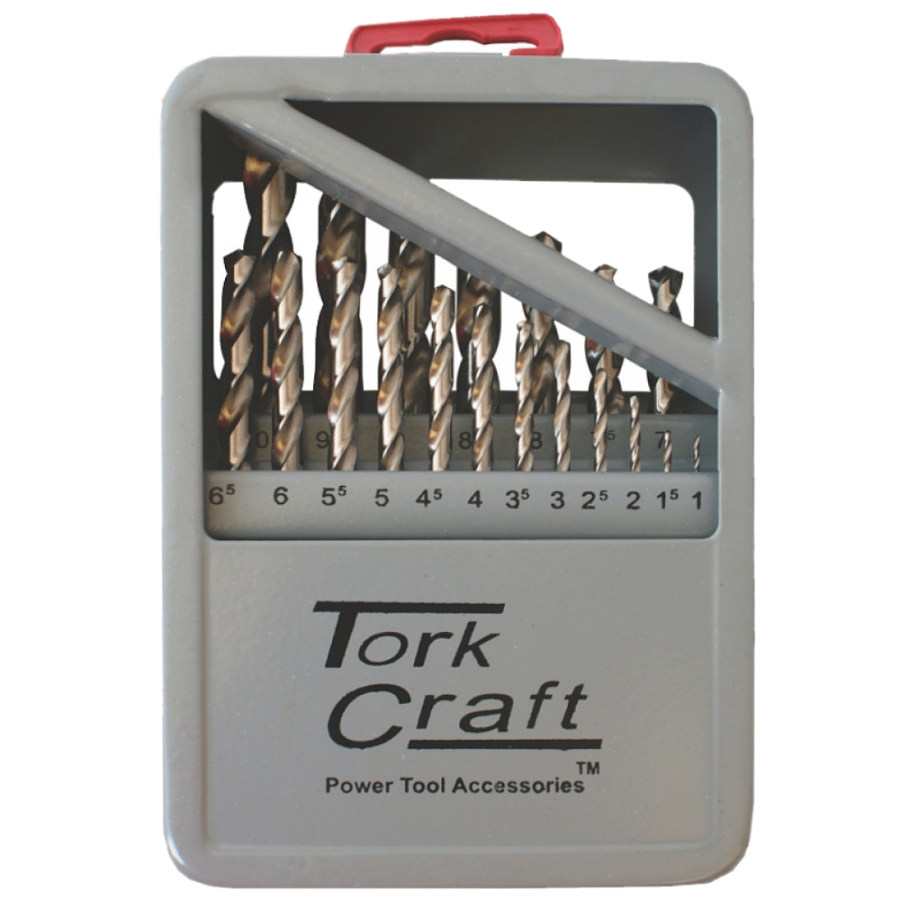 (image for) Drill Bit Set 19pce Hss Ground Bright Finish