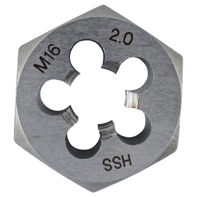 (image for) HSS Hex Die M16 x 2.00mm 5 Flute