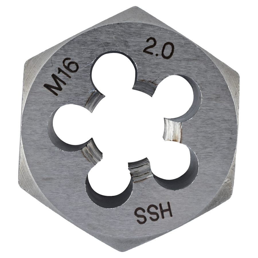 (image for) HSS Hex Die M16 x 2.00mm 5 Flute
