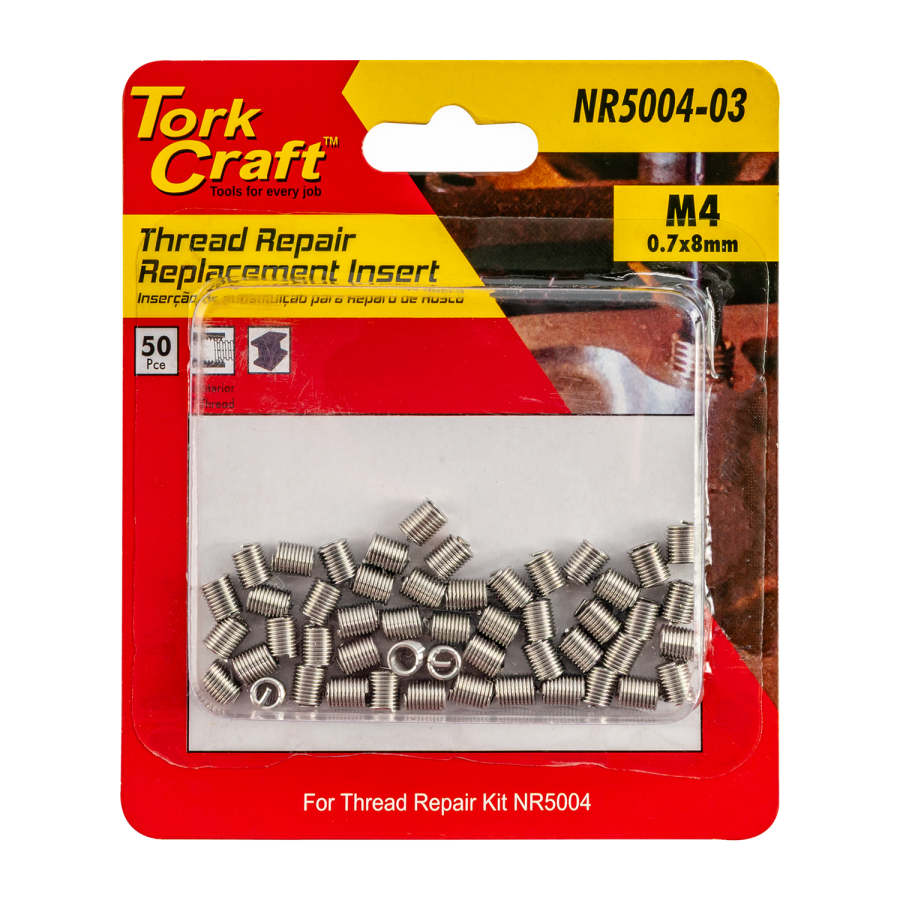 (image for) Thread Repair Kit M4 X 0.7 X 2.0d Repl. Inserts For Nr5004