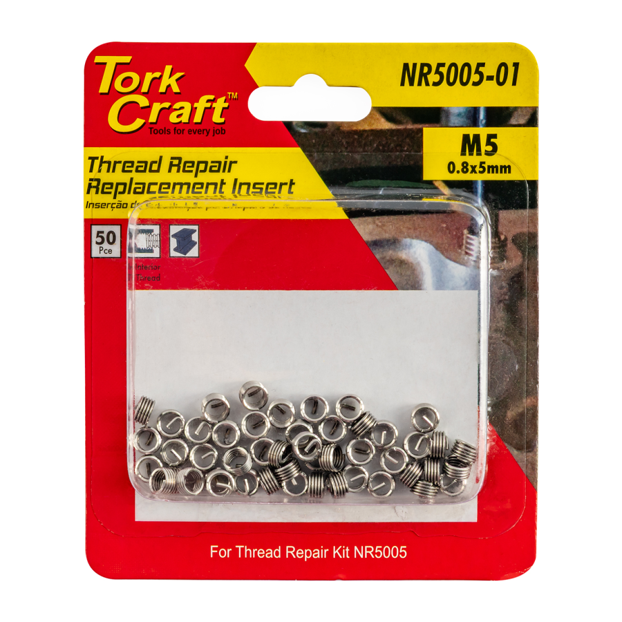 (image for) Thread Repair Kit M5 X 0.8 X 1.0d Repl. Inserts For Nr5005