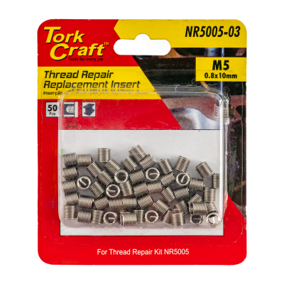 (image for) Thread Repair Kit M5 X 0.8 X 2.0d Repl. Inserts For Nr5005