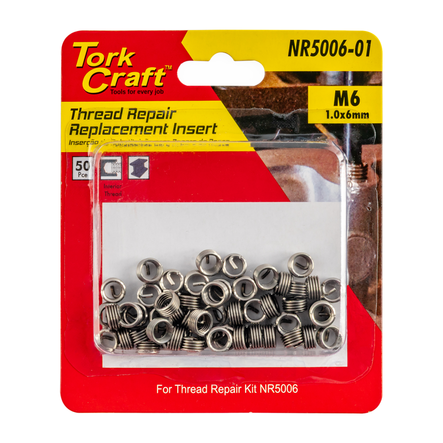 (image for) Thread Repair Kit M6 X 1.0 X 1.0d Repl. Inserts For Nr5006