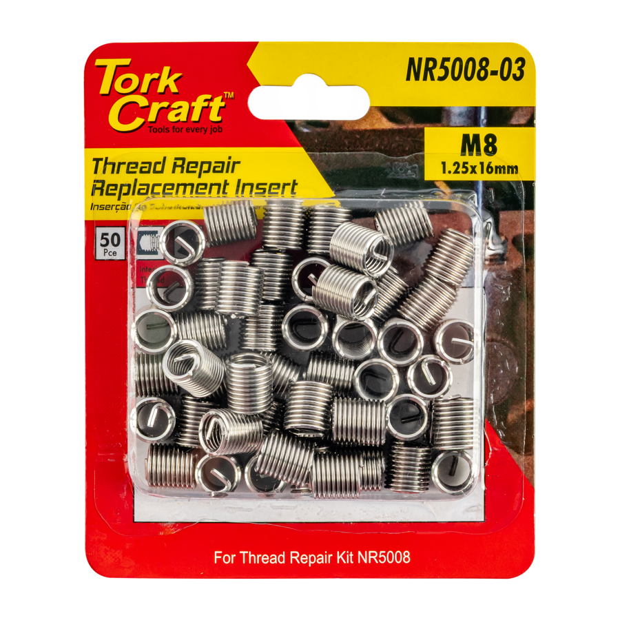 (image for) Thread Repair Kit M8 X 1.25 X 2.0d Repl. Inserts For Nr5008