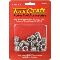 (image for) Tork Craft Replacement Inserts M10 X 1.5 X 15mm 1.5D 20pc for NR5010