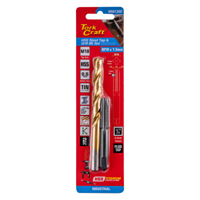 (image for) Tap Hss 10x1.5 & Drill 8.5mm 2pc Set